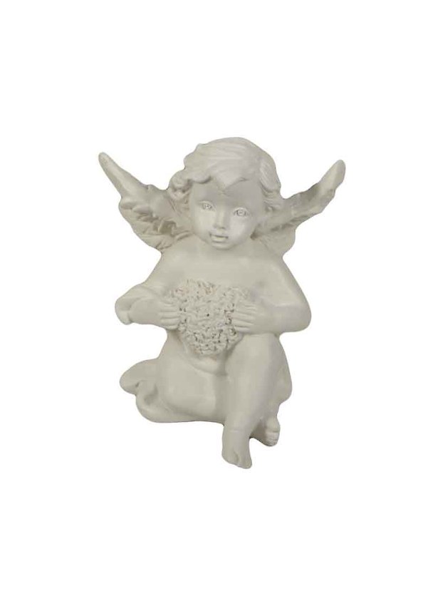 Фигурка декоративная Ангел с сердечком (6х6х7) (36677) 2449799 — 1
