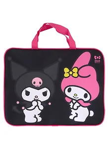 Папка для тетрадей "Kuromi", молния, черный, А4