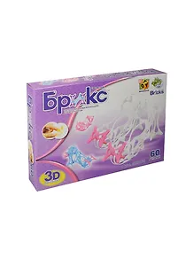 3D Конструктор 60 деталей, Брикс