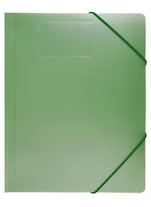 Папка на резинке A4 "Gems" зеленый, пластик 0,5мм
