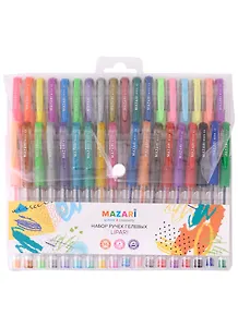 Ручки гелевые Mazari, Lipari, 36 цветов