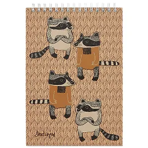 Скетчбук «Деловые еноты», 40 листов, А5