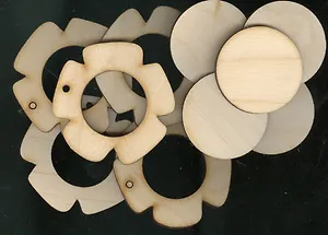 Набор фоторамок подвесных Цветок (55х57) (5 шт) (13868) (упаковка)