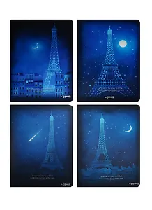 Тетрадь в линейку Lenwa, "Ночной Париж", B5, 48 листов