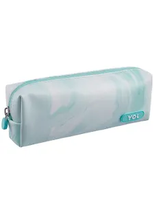 Пенал-косметичка на молнии  "Marble", мятный, Yoi