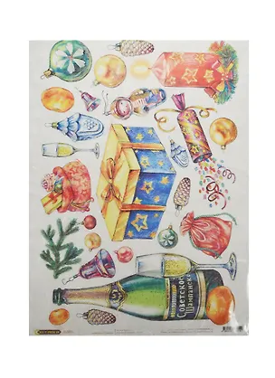 Рис. бумага для декупажа Craft Premier Подарки (CP05119) (28,2х38,4см) (25г/м) (упаковка) 2448730