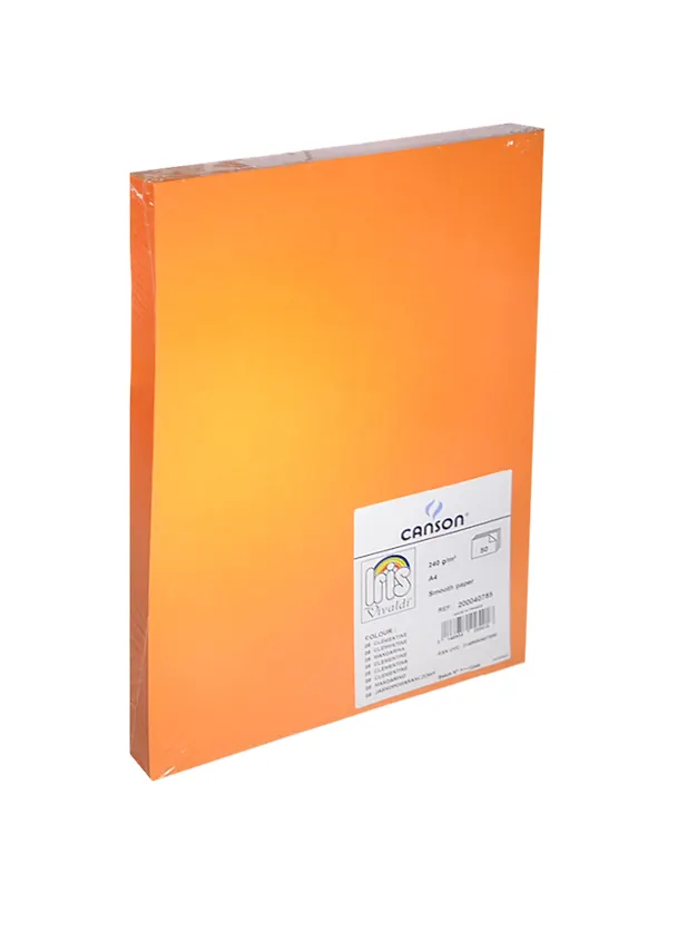 Бумага для пастели А4 "Iris Vivaldi" 240гр/м2, №08 светло-оранжевый, Canson 231405 — 2