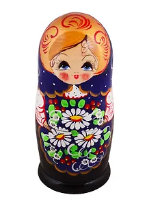 Матрешка 7 в 1 (Цветы, Эскиз 05, Ромашки) (М07220305)
