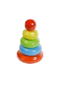 Пирамидка Колечки (050105) (636530) (5 элементов) (дерево) (1+) (упаковка)