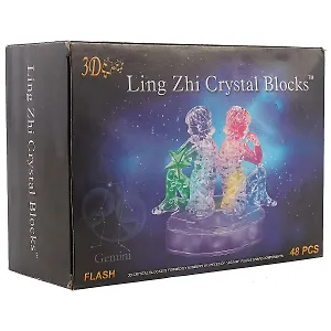 3D Crystal Puzzle Знаки Зодиака Близнецы со светом (9050A)