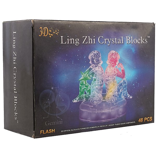 3D Crystal Puzzle Знаки Зодиака Близнецы со светом (9050A) 2519860 — 1
