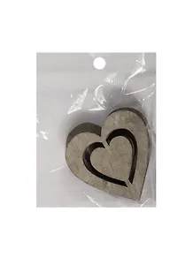 Заготовка из дерева, сердце, 3 шт, 10*3 см, серый (11-00410-15-516)