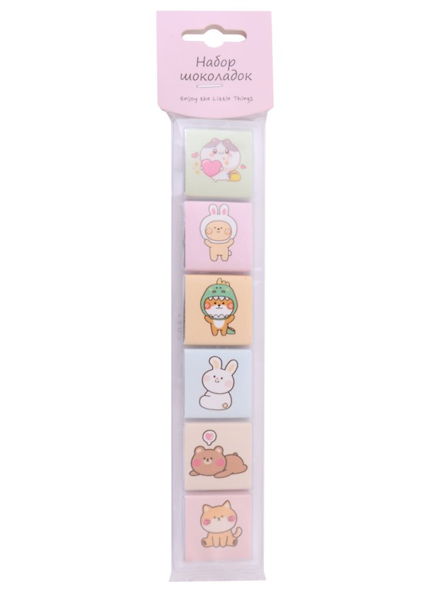 Шоколадный набор Kawaii Зверюшки (6шт х 5г), 30г 2950516 — 1
