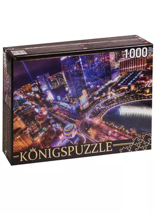 Пазл Königspuzzle 1000 эл.68,5*48,5см. Ночной Лас-Вегас АЛК1000-6480 — 2621573 — 1