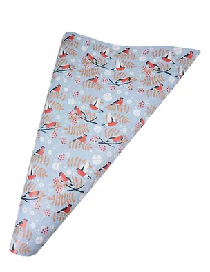 Бумага упаковочная 70*100см "Снегири. Frost" НГ, инд.уп. 3127943