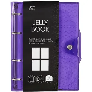 Тетрадь на кольцах в клетку Listoff, "Jelly Book. Juicy", 120 листов, в ассортименте