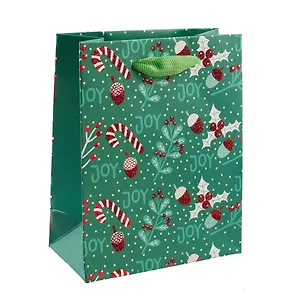 Пакет А6 14*11*7 "Joy" Новый год, бум.мат.ламинат