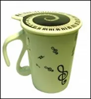 Кружка с крышкой Скрипичный ключ (002296) 2340748