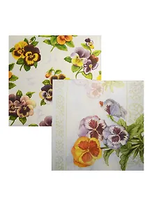 Набор для творчества Салфетки для декупажа Анютины глазки - 2 шт.