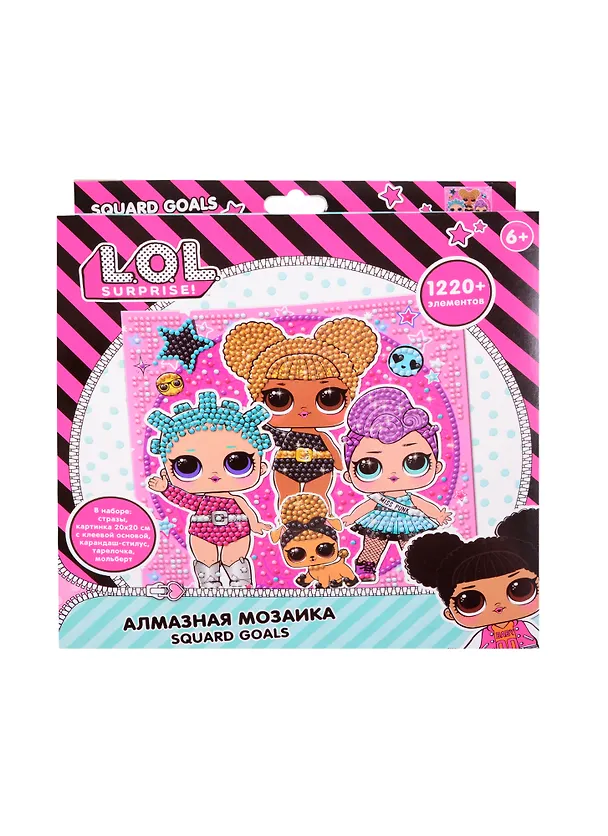 Алмазная мозаика LOL Squard Goals (20x20) (стилус, тарелочка, мольберт) (LA0001) 2845471 — 1
