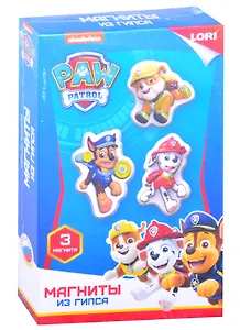 Магниты из гипса Щенячий патруль "Гончик, Крепыш и Маршалл"