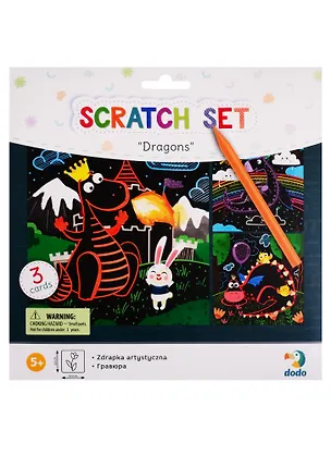 Набор для творчества Dodo Гравюра Драконы 2766625