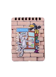 ГС Магнит - блокнот цветной Воронеж Котенок и ворона (70х110) 50л