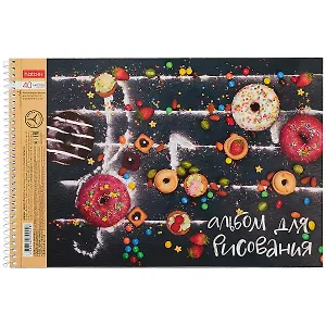Альбом для рисования Hatber, Sweet moments, А4, 40 листов, на спирали, в ассортименте