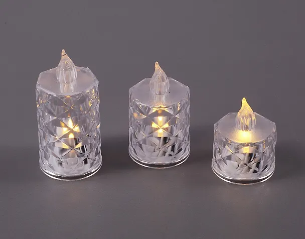 Набор LED-свечей (3 штуки) (пластик) (14х19 см) 3046071 — 4