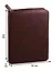 Папка-органайзер 340*260*40 "Линкольн" коричневая, кожзам с поролоном, карманы д/докум., на кольцах — 256883 — 2