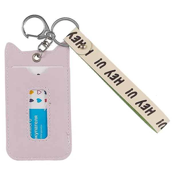 Чехол для карточек с ушками Мордочка котика Meow (PU) (11×7) (12-7260A-5) 2695611 — 2