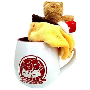 Фарфоровая Кружка с игрушкой-брелком коллекция "Коты собаки" (15235) 2370971