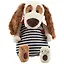 Мягкая игрушка Такса Бартоломей в комбинезоне в полоску (33 см) (Bart33-005) — 2630013 — 1