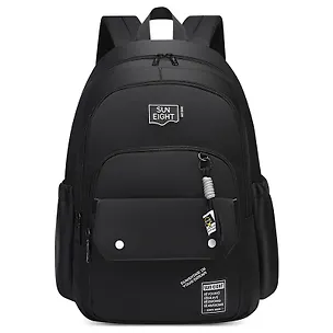 Рюкзак черный "Sun Eight" 47*32*15,5см, 3 отделения, 3 кармана, с брелоком 3139723