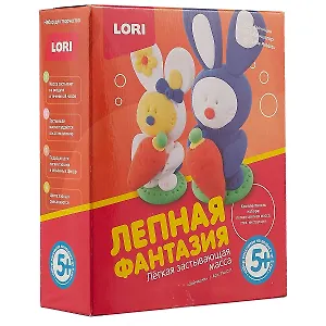 Набор для творчества LORI Лепная фантазия Зайчишки