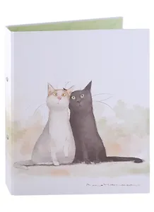 Папка 2кольца А4 "Коты. Павлик и Валера", лам.картон