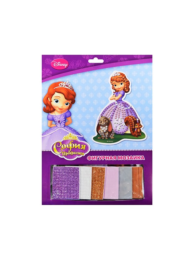 Набор Multi Art Фигурная мозаика Disney София (FGM-EP100-SF) (3 дизайна) (в ассорт.) (упаковка) (в кор. 4х24шт) 2432623 — 1