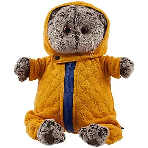 Игрушка мягкая Budi Basa, Басик в стеганом комбинезоне (22 см) (Ks22-164) 2842572