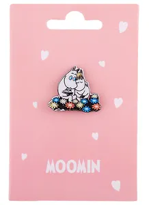 Значок MOOMIN Муми-тролль и Фрекен Снорк (акрил)
