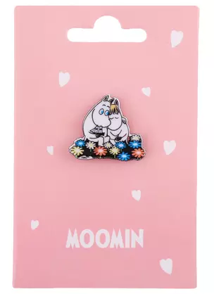 Значок MOOMIN Муми-тролль и Фрекен Снорк (акрил) — 2875951 — 1