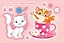 Кошки и котята. Альбом многоразовых наклеек для самых маленьких — 2733313 — 3