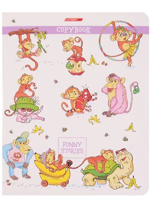 Тетрадь в клетку Hatber, "Забавные истории", 48 листов, в ассортименте 244032