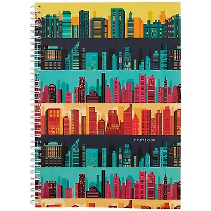 Тетрадь в клетку Unnika, "Городская графика", А4, 96 листов, в ассортименте