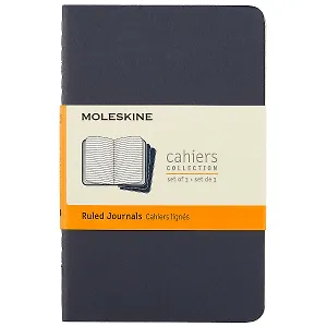 Набор книг для записей Moleskin Cahier Journal Pocket, 3 штуки, мягкая обложка, 32 листа, А6