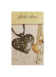 Кулон ажурный Сердце (QA-4086) (4х3см) (1шт) (упаковка)