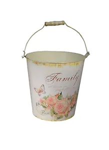 Ведерко Моя семья (только декор. использование) (6,5л) (розовый) металл (МВ-15S-family)
