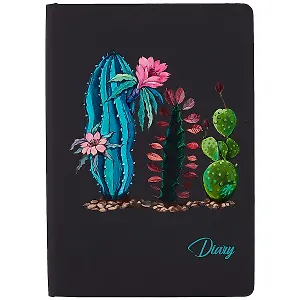 Недатированный ежедневник «Софт-тач. Кактусы», 160 листов, А5