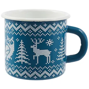 Кружка «Вязаные олени», синяя, 400 мл 2764475