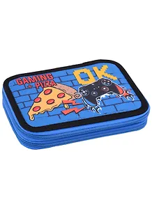 Пенал 2отд. "ИГРЫ И ПИЦЦА" 190*115, печать на ткани