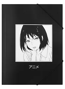 Папка на резинке А4 "Аниме. Девушка (Дзё)", пластик